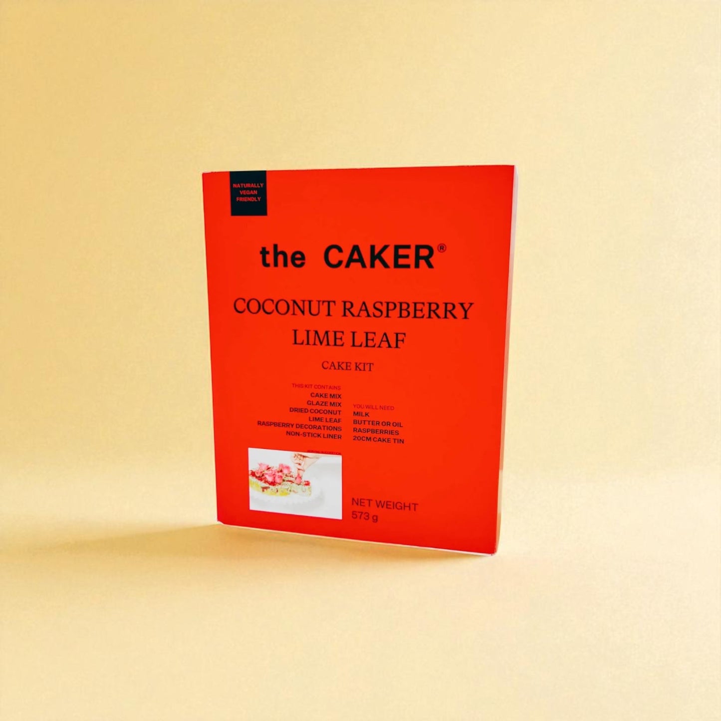 Coconut Raspberry Lime Leaf Cake Kit - Forgetmenot