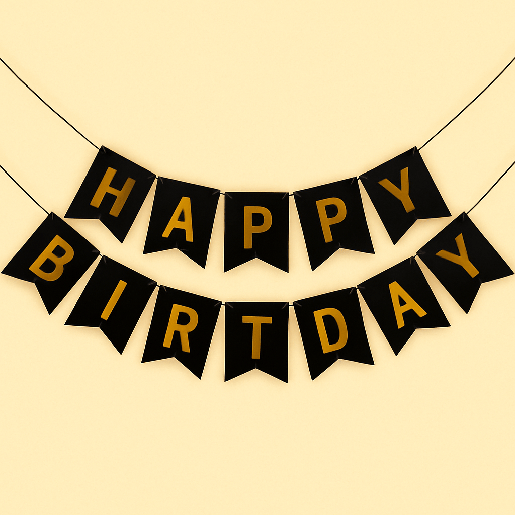 Happy Birthday Banner - Forgetmenot