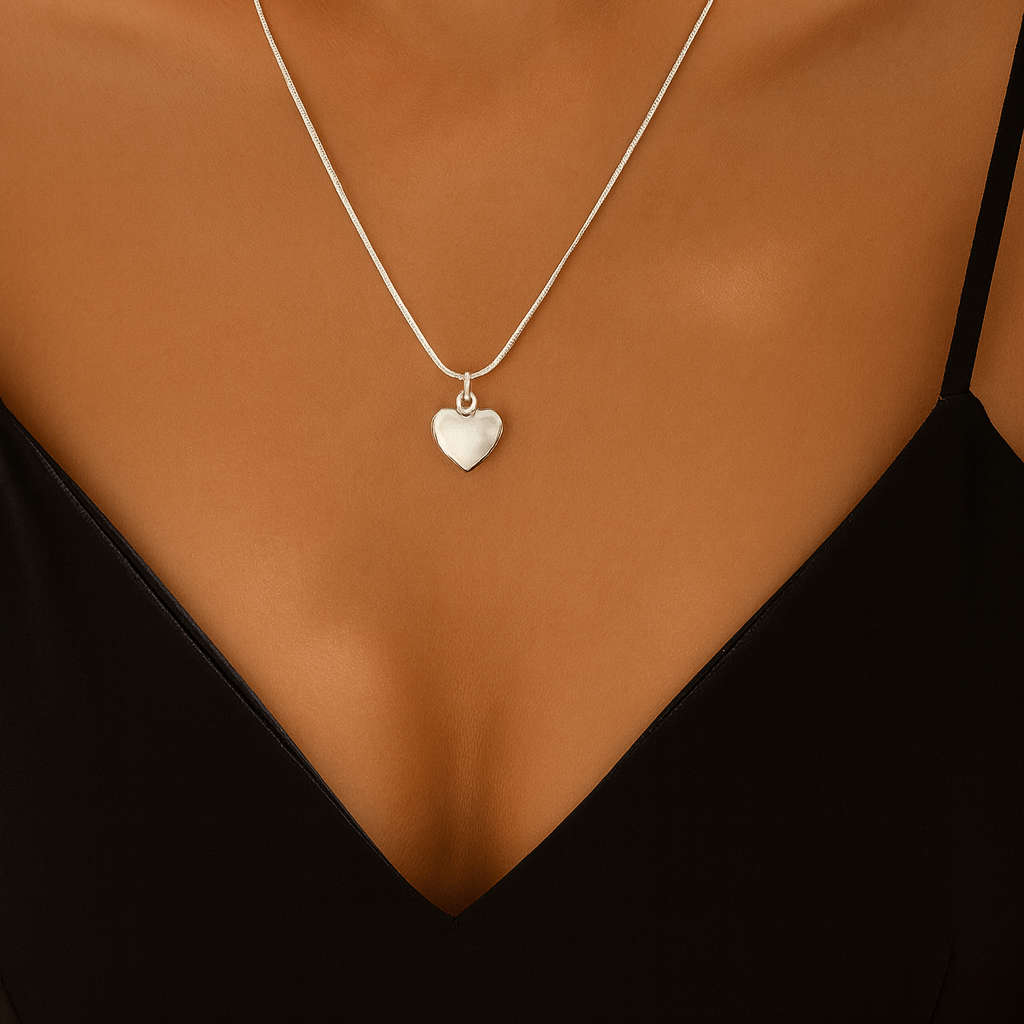 Heart Necklace - Forgetmenot