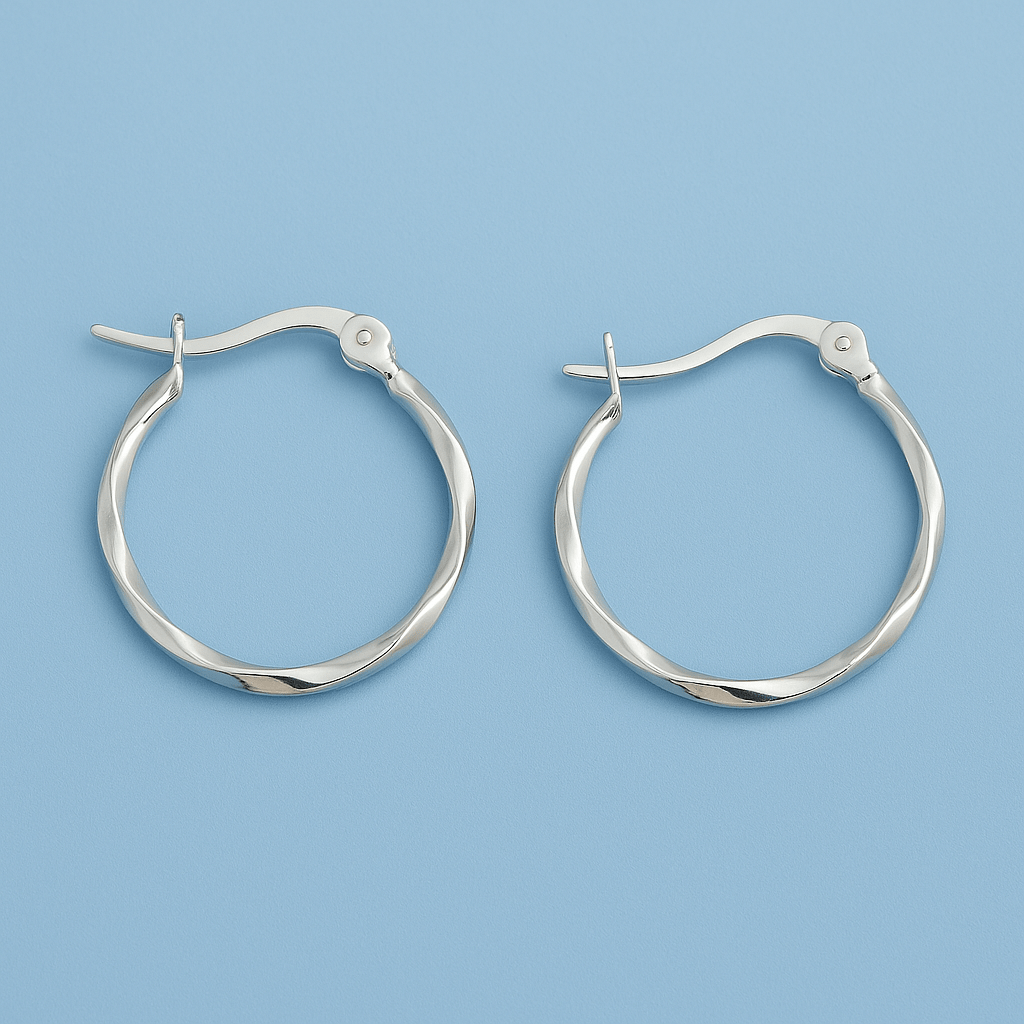 Twisted Ring Earrings - Forgetmenot