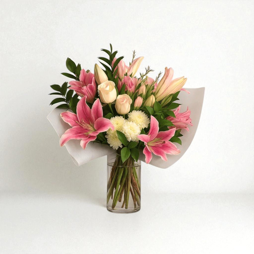 Blush Lily Bouquet - Forgetmenot