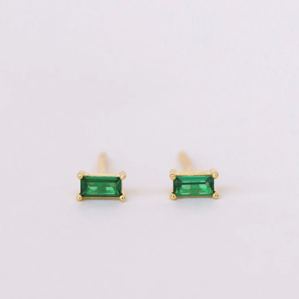 Emerald Cut Earrings - Forgetmenot