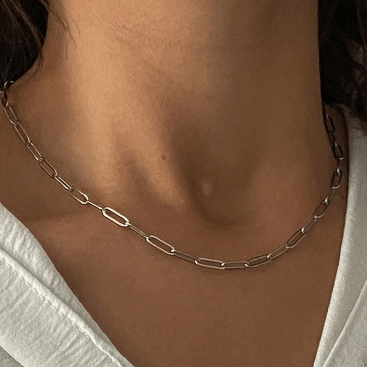 Fine Linked Necklace - Forgetmenot