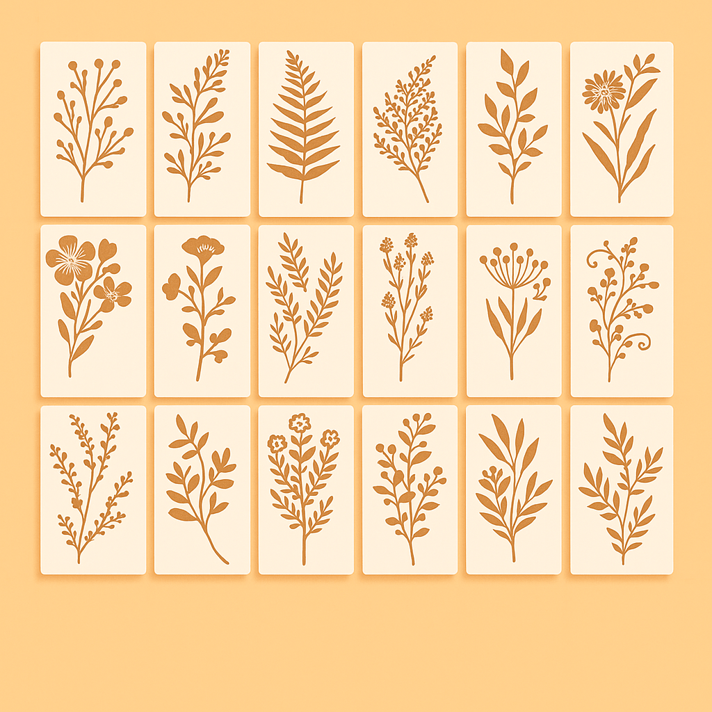 Floral Stencil Set