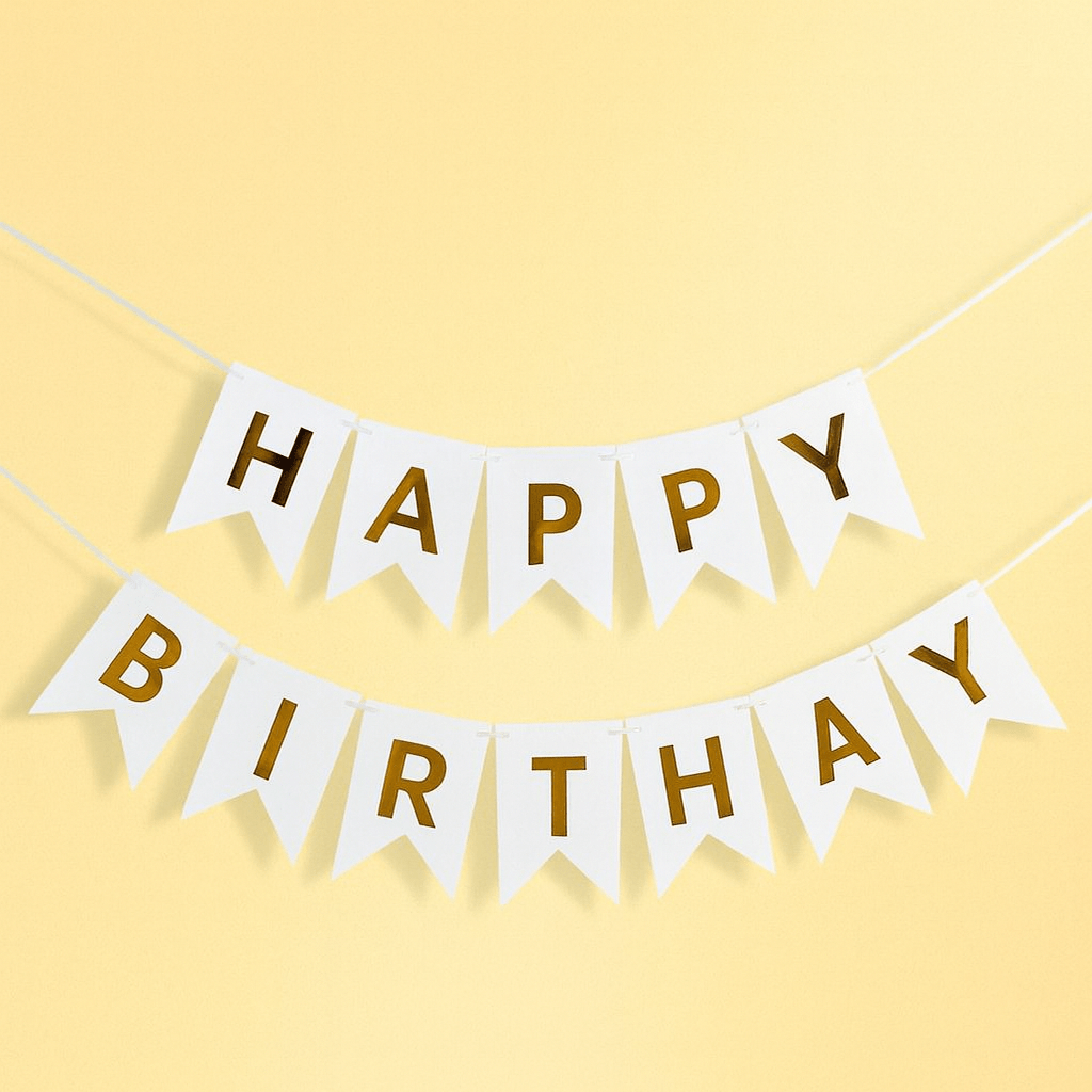 Happy Birthday Banner - Forgetmenot