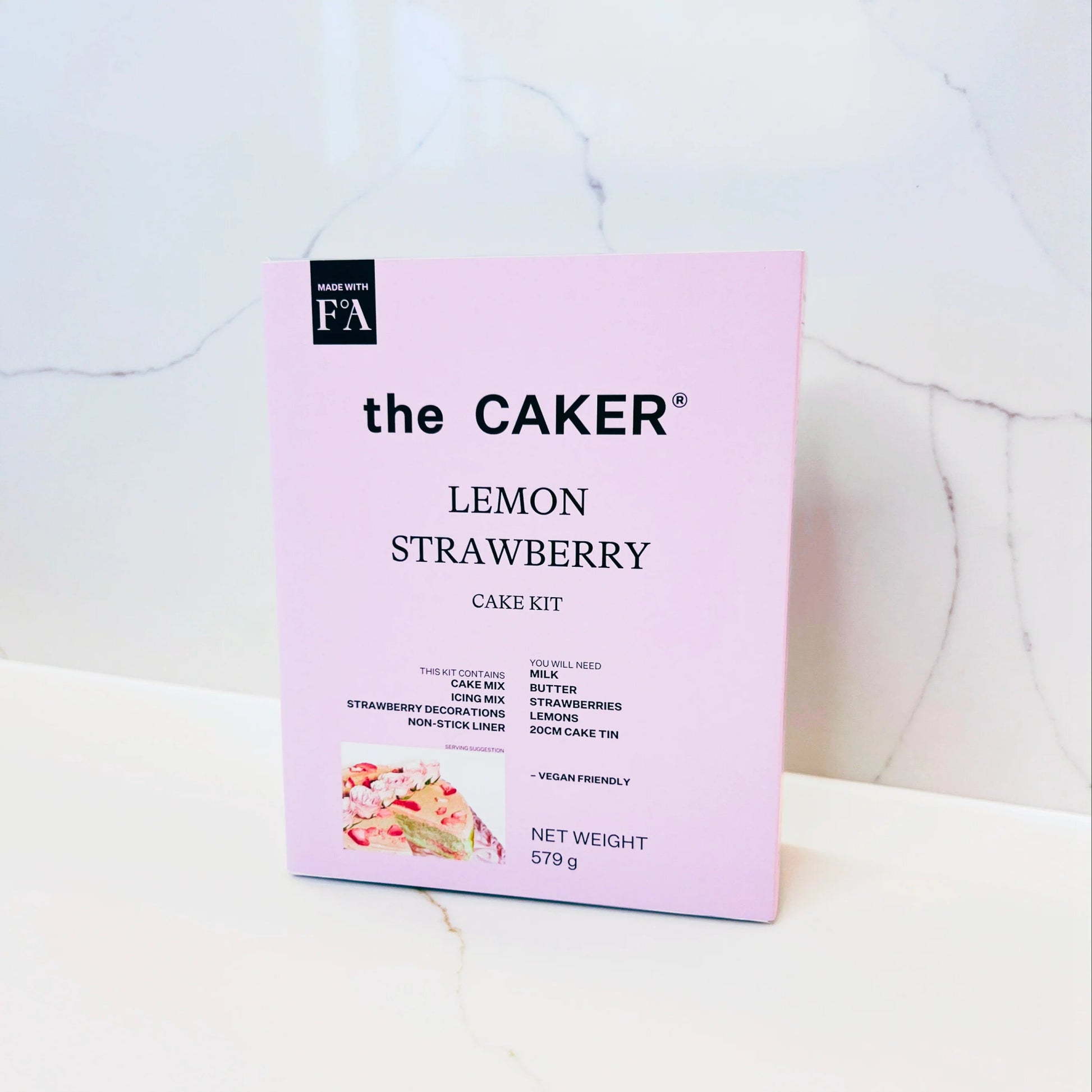 Lemon Strawberry Cake Kit - Forgetmenot