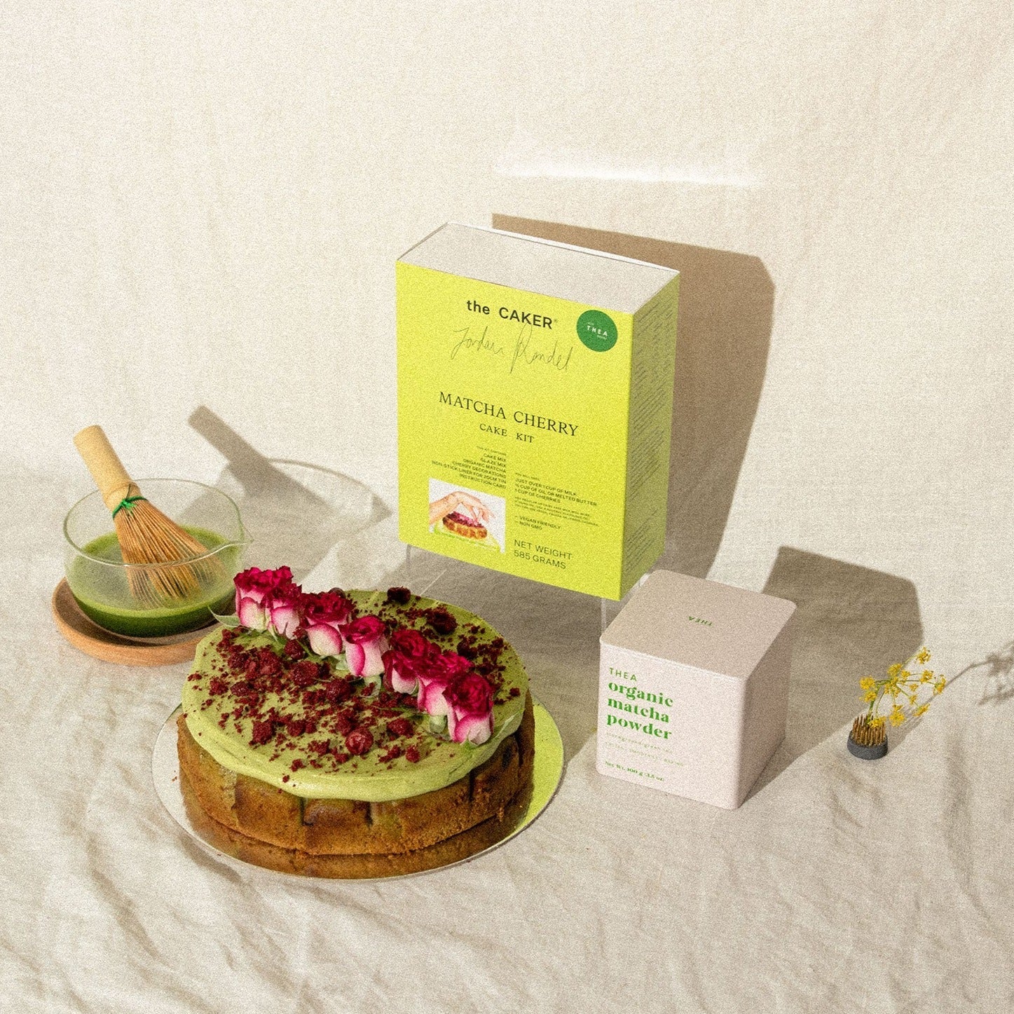 Matcha Cherry Cake Kit with Thea - Forgetmenot
