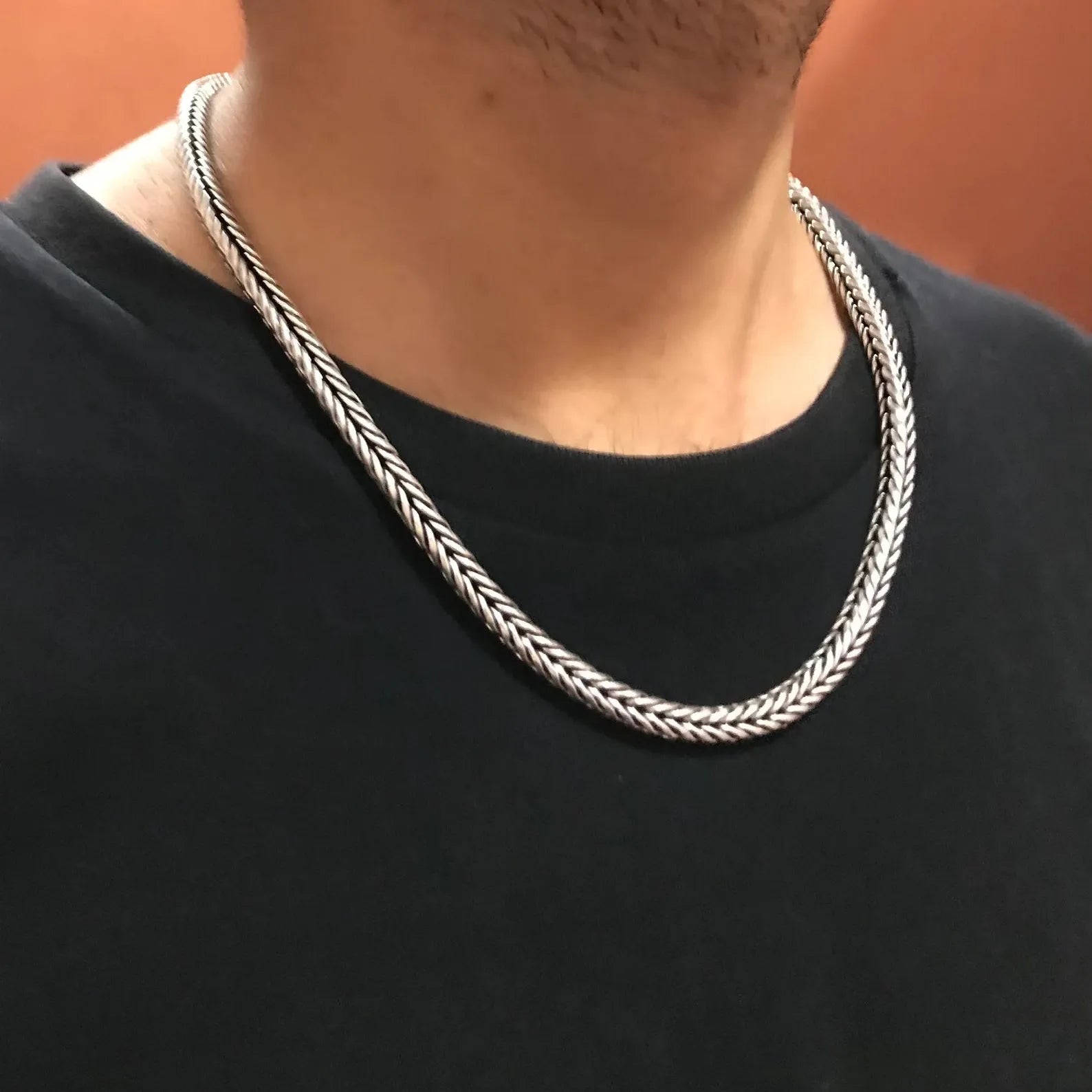 Mens Mesh Link Chain