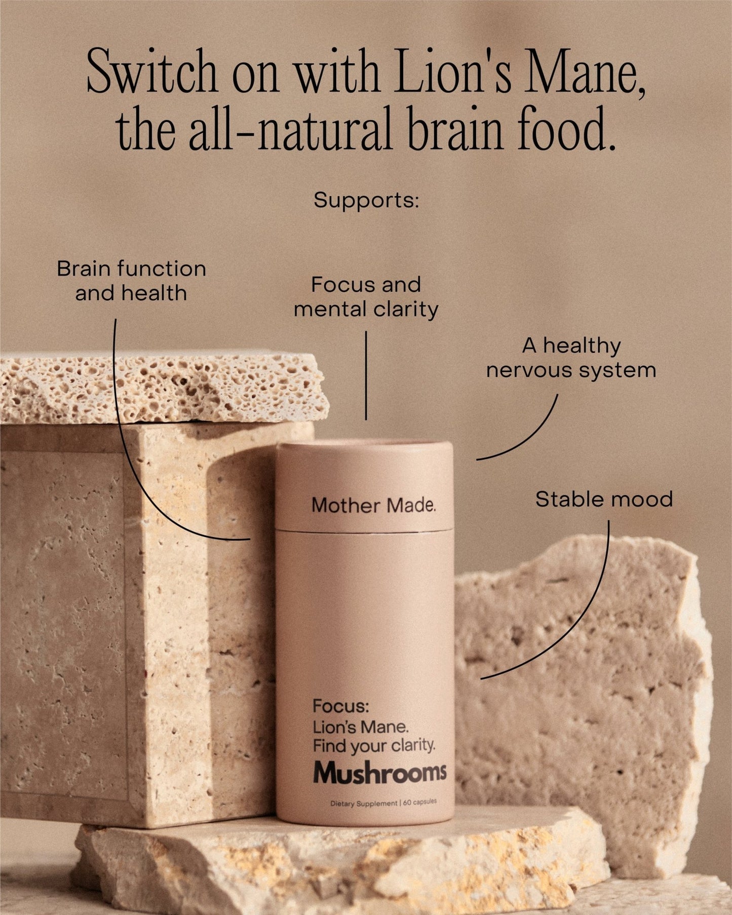 Mother Made Lion's Mane Focus 25 - GIFTA.