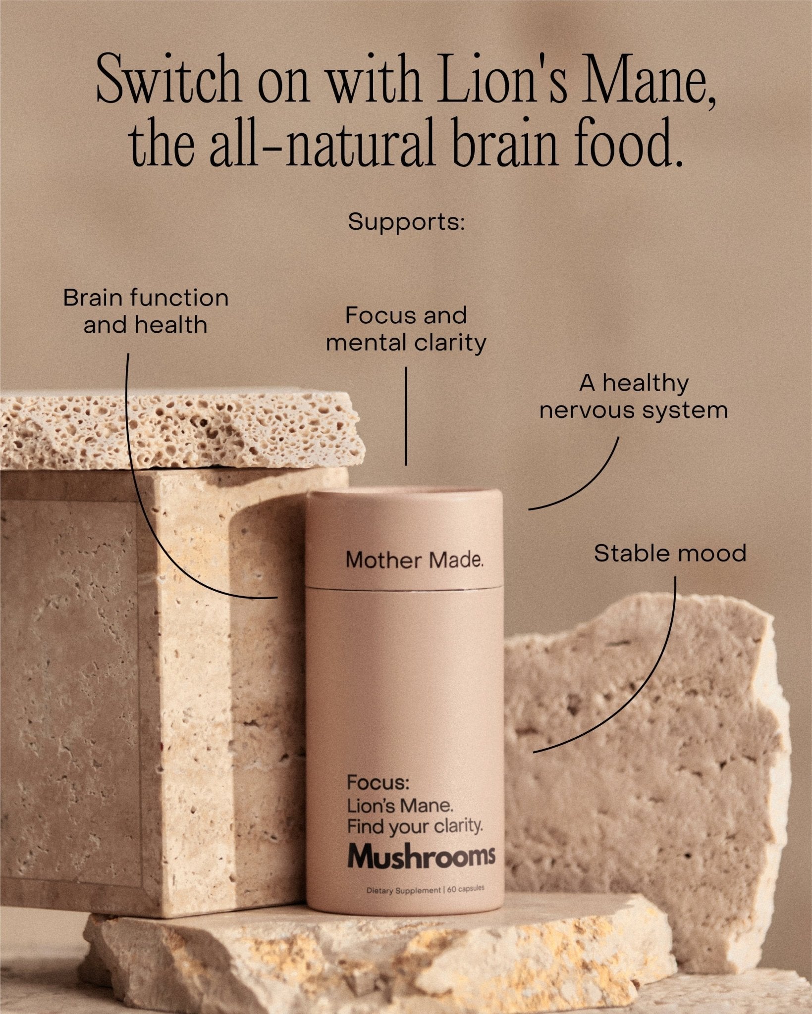 Mother Made Lion's Mane Focus 25 - GIFTA.