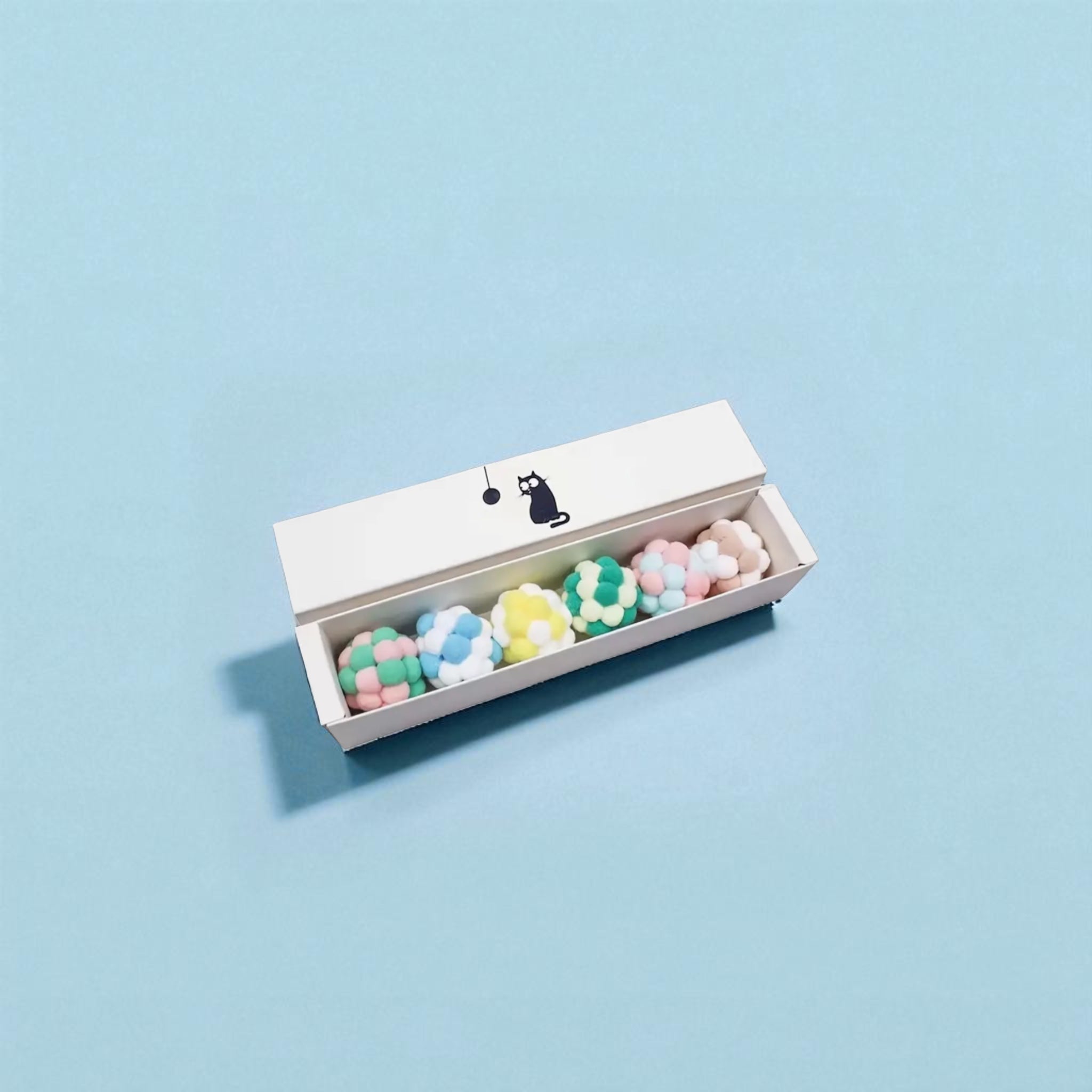 Plush Cat Play Balls