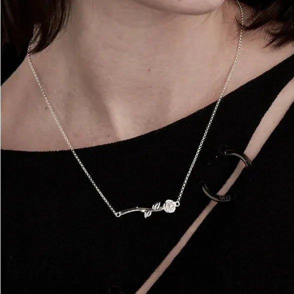 Rose Bar Necklace