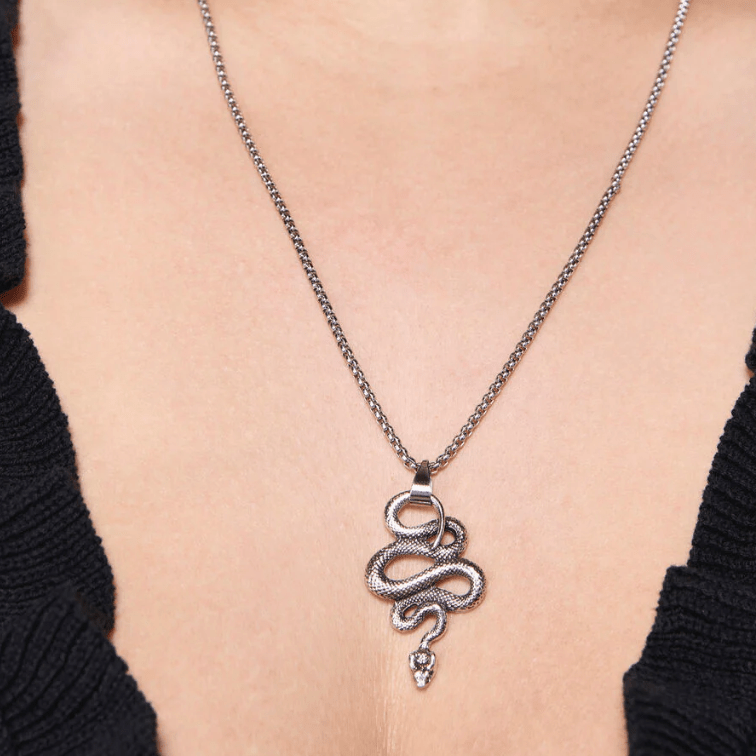 Steel Tongue Necklace - Forgetmenot