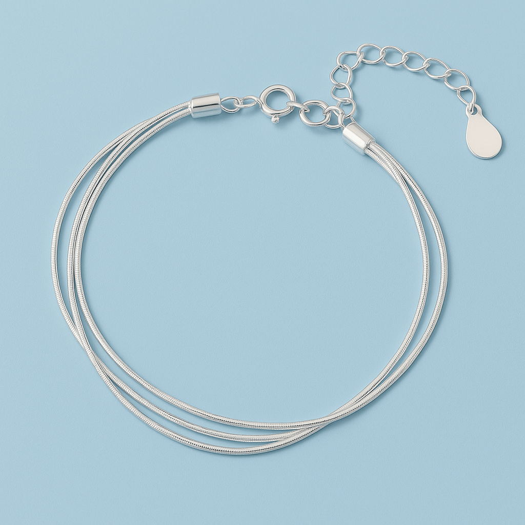 Three Strand Bracelet - Forgetmenot