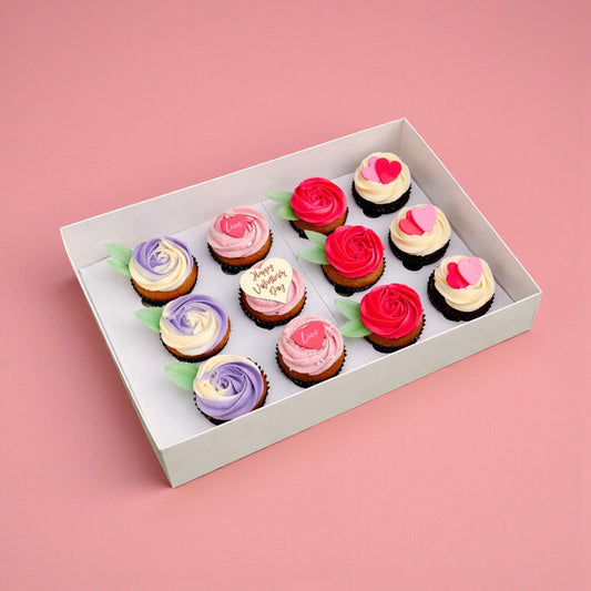 Valentines Day Cupcakes (12) - GIFTA.